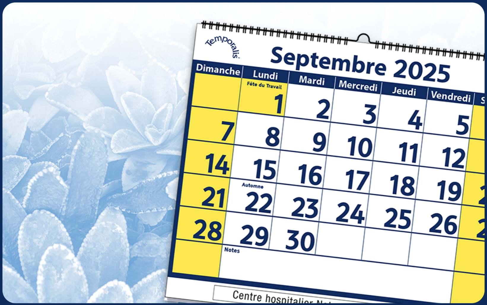 Image du calendrier Basse Vision